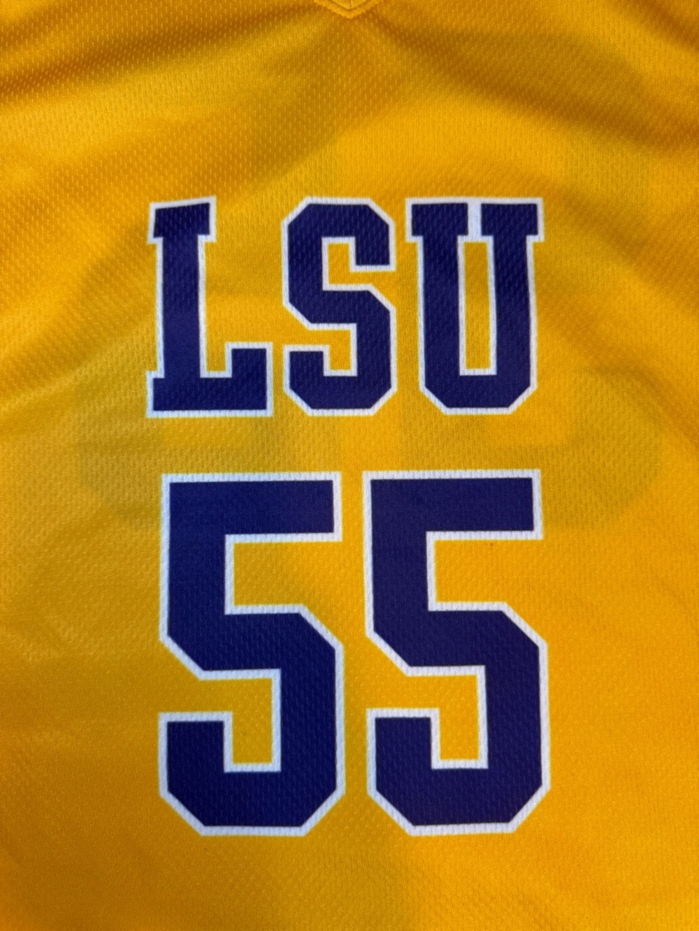 Vtg Nike LSU basketball jersey #55-size L(23x29)